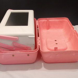 Vintage Caboodles Marbled Pink Pastel 3-Tier Makeup Case 2630 * READ *